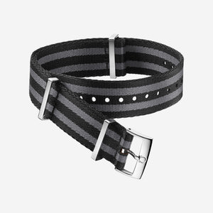 Black & Grey NATO Watch Strap - 20mm